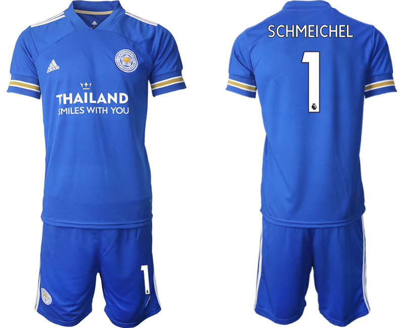 Men 2020-2021 club Leicester City home #1 blue Soccer Jerseys->leicester city jersey->Soccer Club Jersey